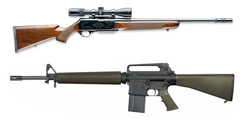 semi auto hunting rifles