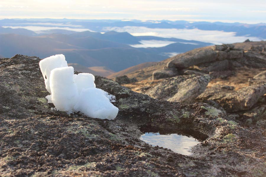 melting ice blocks