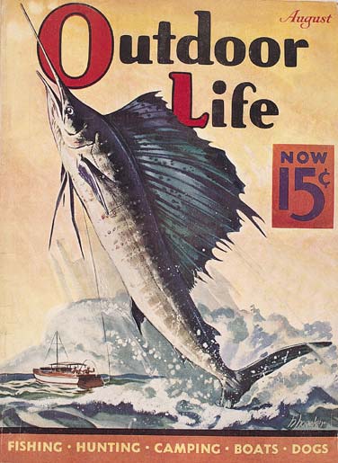 Vintage Hunting and Fishing Magazine October 1939 with Peasant