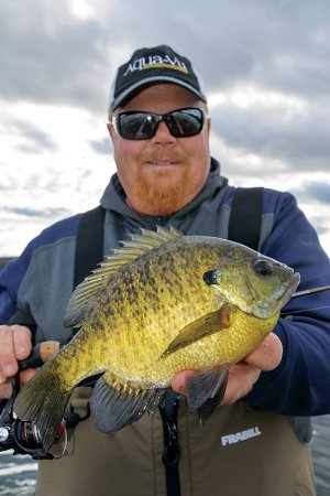 Brian Brosdahl panfishing for bluegill