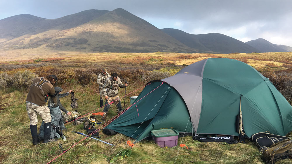 Kodiak Island DIY hunt basecamp