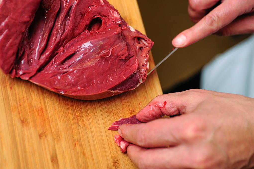 trimming heart fat