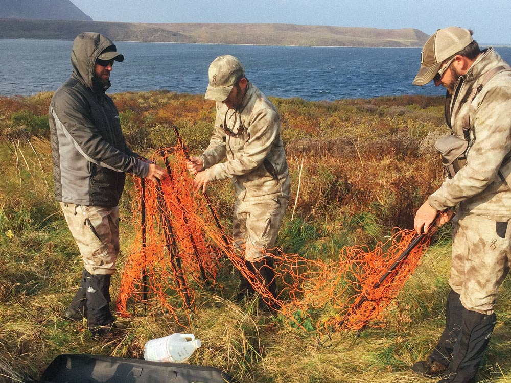 Setting up a bear fence