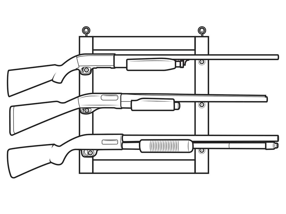 how to make your own gun rack