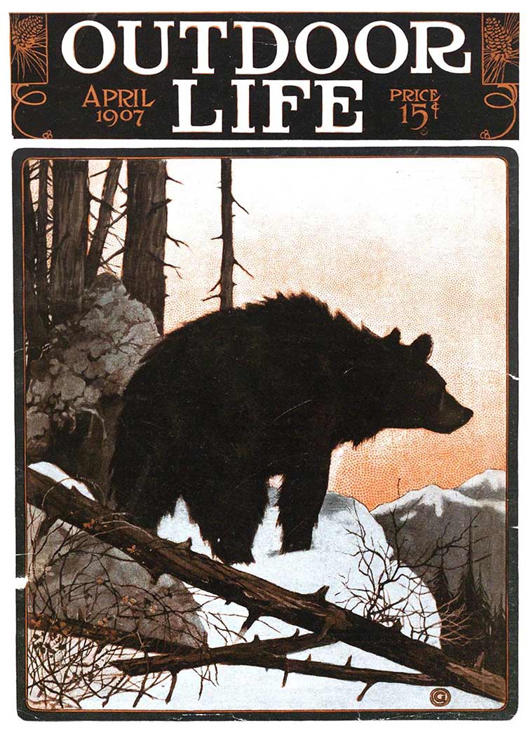 Cover of the April 1907 issue of Outdoor Life