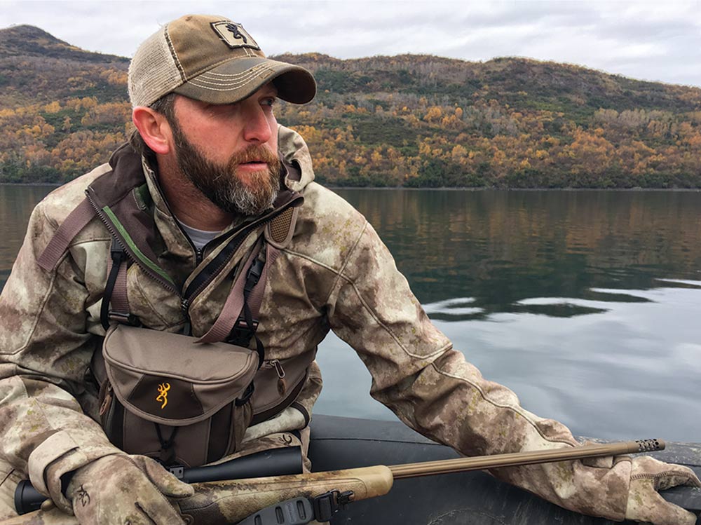 Blacktail deer hunting from boat