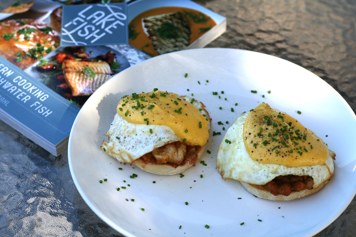 catfish eggs benedict