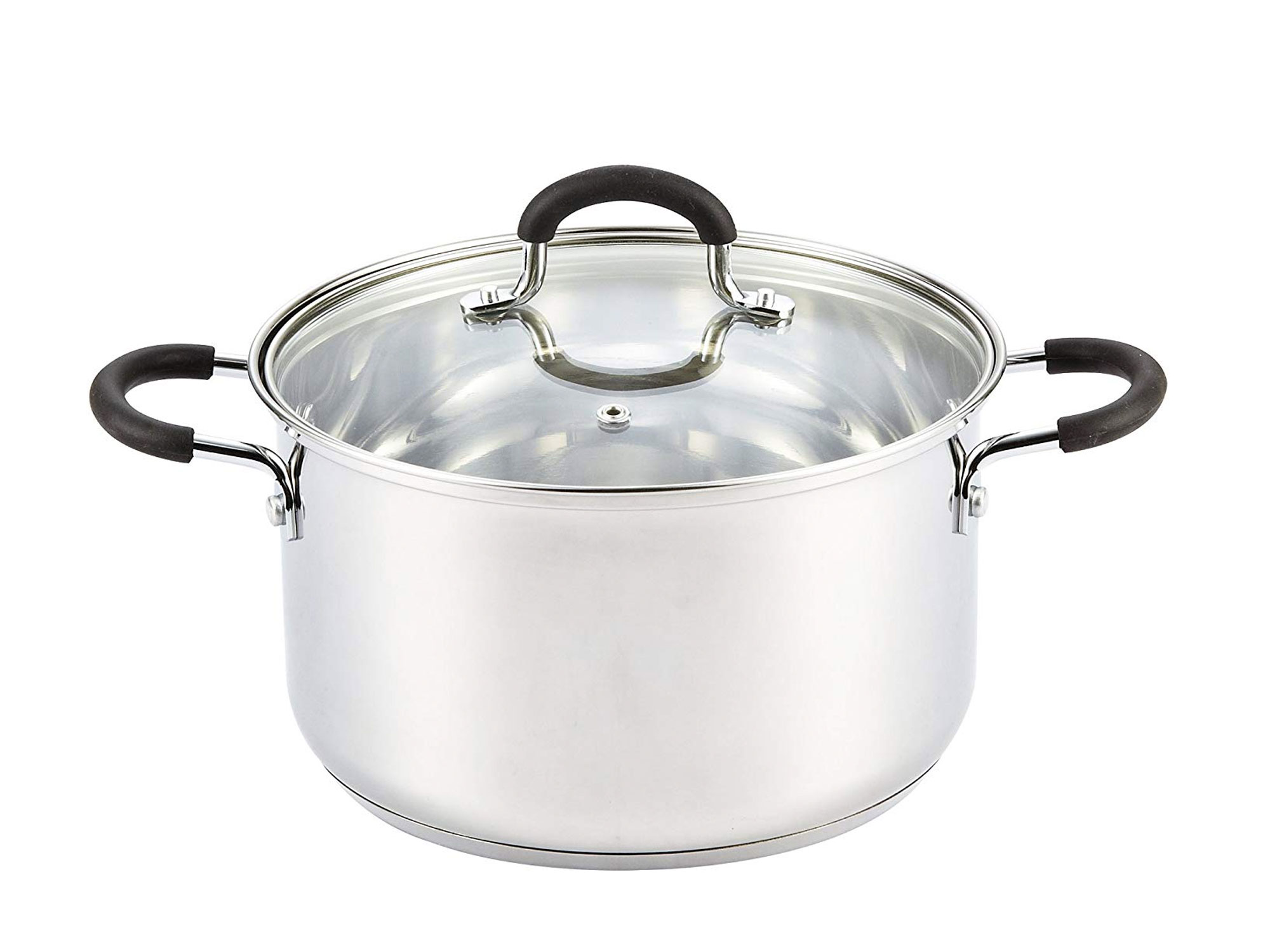 Cook N Home Stockpot with Lid, Basic Stainless Steel Soup Pot & Reviews