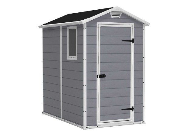  Keter Manor Large 4 x 6 ft. Resin Outdoor Backyard Garden Storage Shed