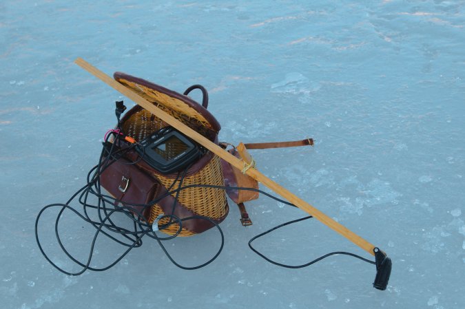 fishing gear in water