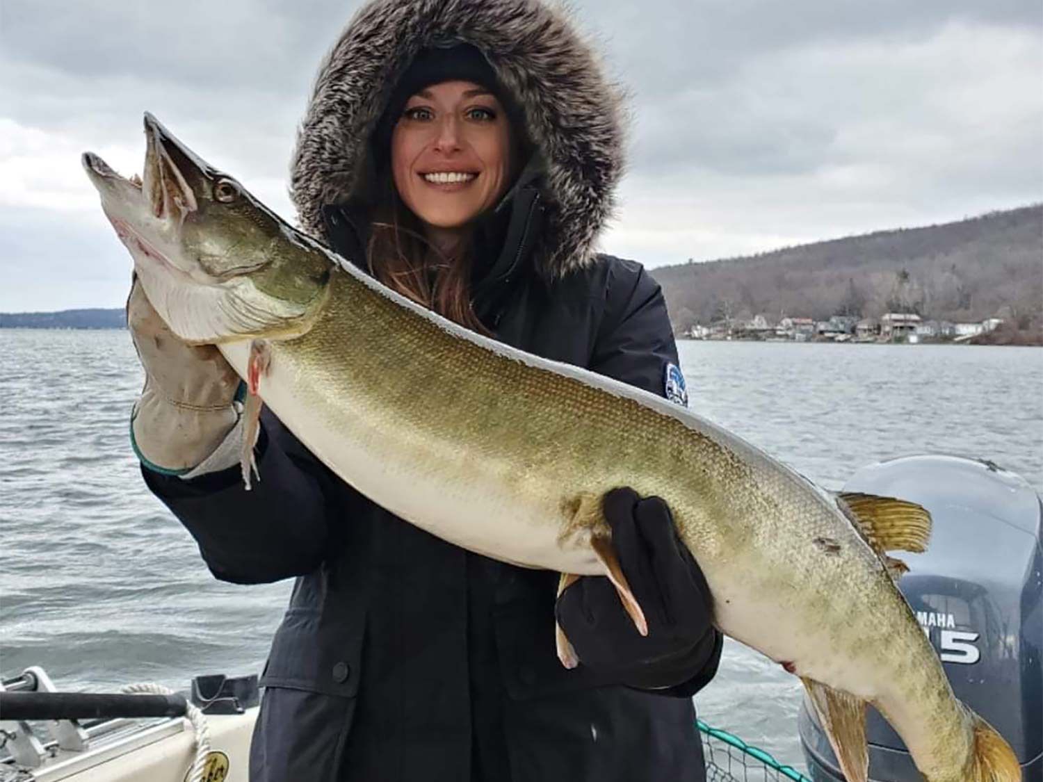 Woman holding a Large Fish