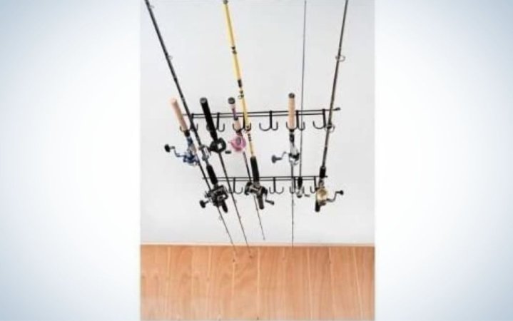  Steel overhead fishing road rack