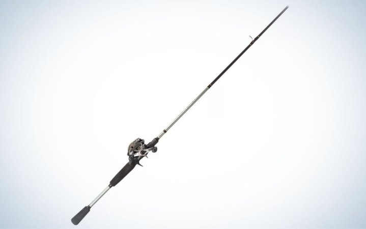  Black and gray Megacast rod and reel combo