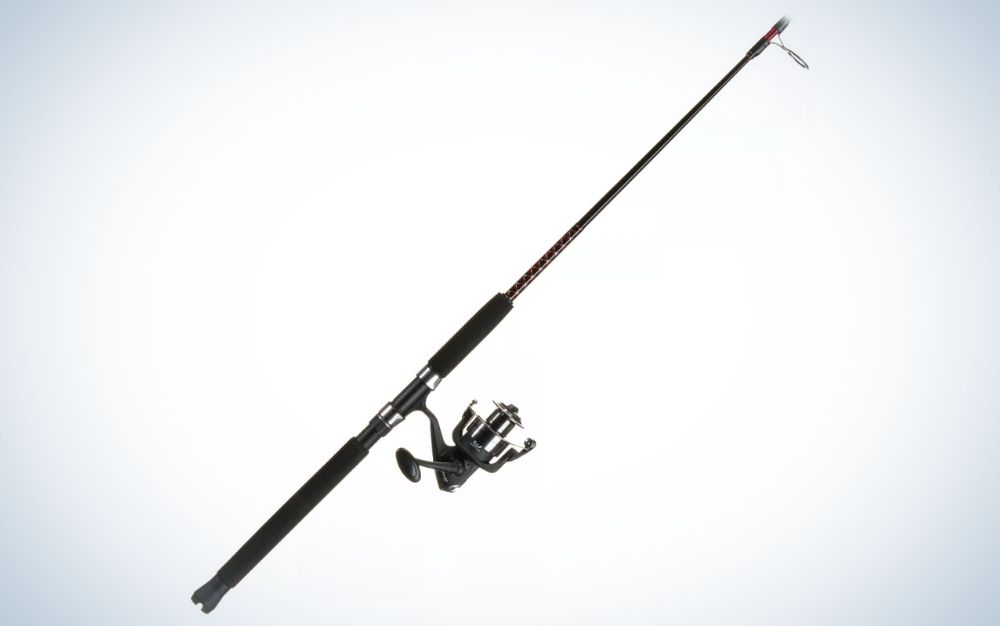  Fishing Poles Black Fishing Rod and Reel Baitcast