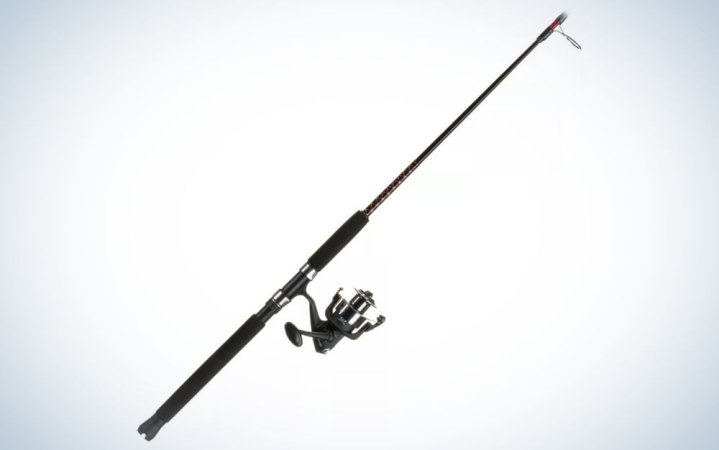  Black spinning rod and reel combo