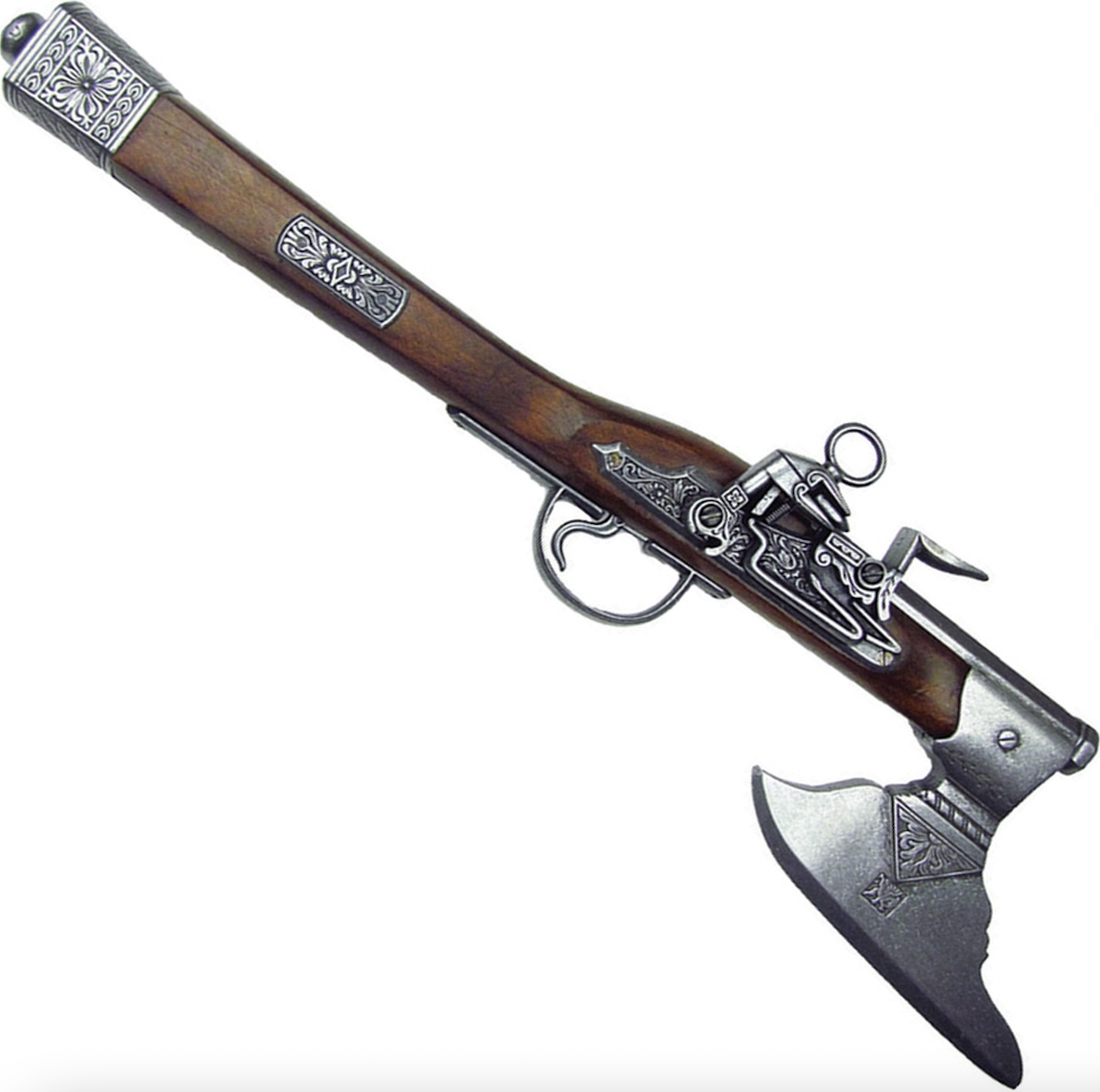 The axe pistol was both axe and military gun.