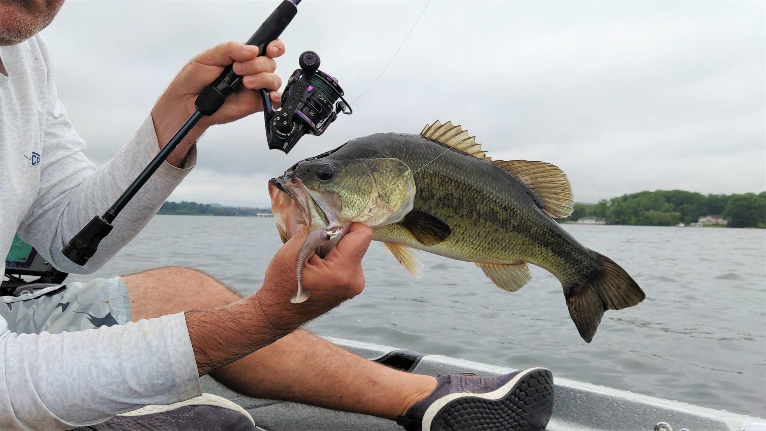 Abu Garcia Revo Ike throws small swimbaits.