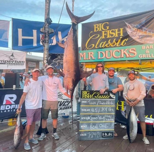 The previous Maryland record swordfish, broken in August 2021.