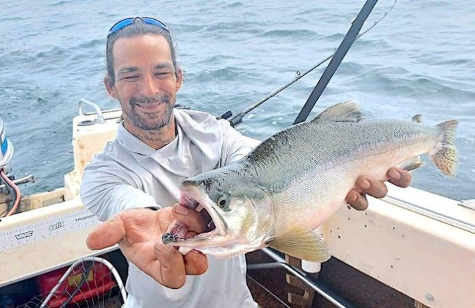 Rare Record Salmon Caught By Lake Erie Fishing Guide