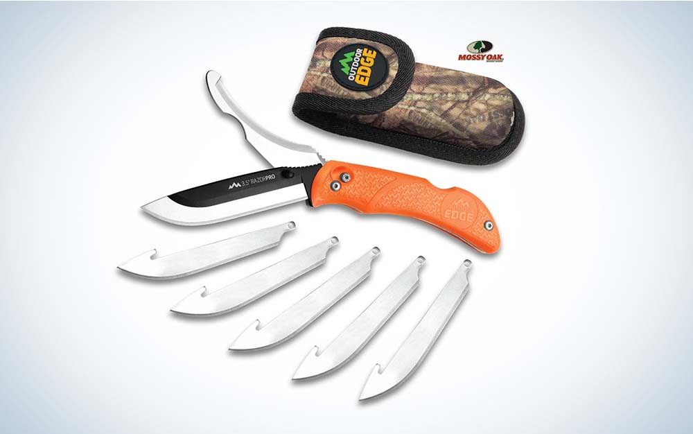 SWISS+TECH Field Dressing Kit, 10-Piece Hunting Knife Set with