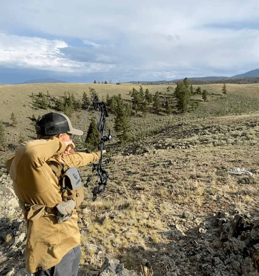 Practice important bowhunting shots where you'll actually be hunting.