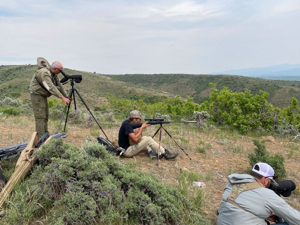 Long range shooting in the field