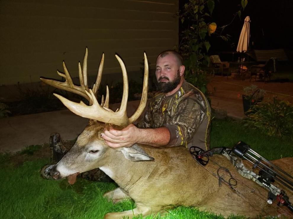 A big New York buck taken by bowhunter Scott McQueen.