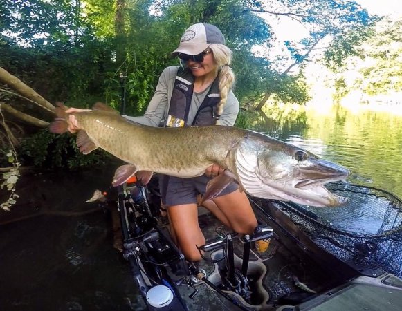 Musky kayak fishing can be extremely productive