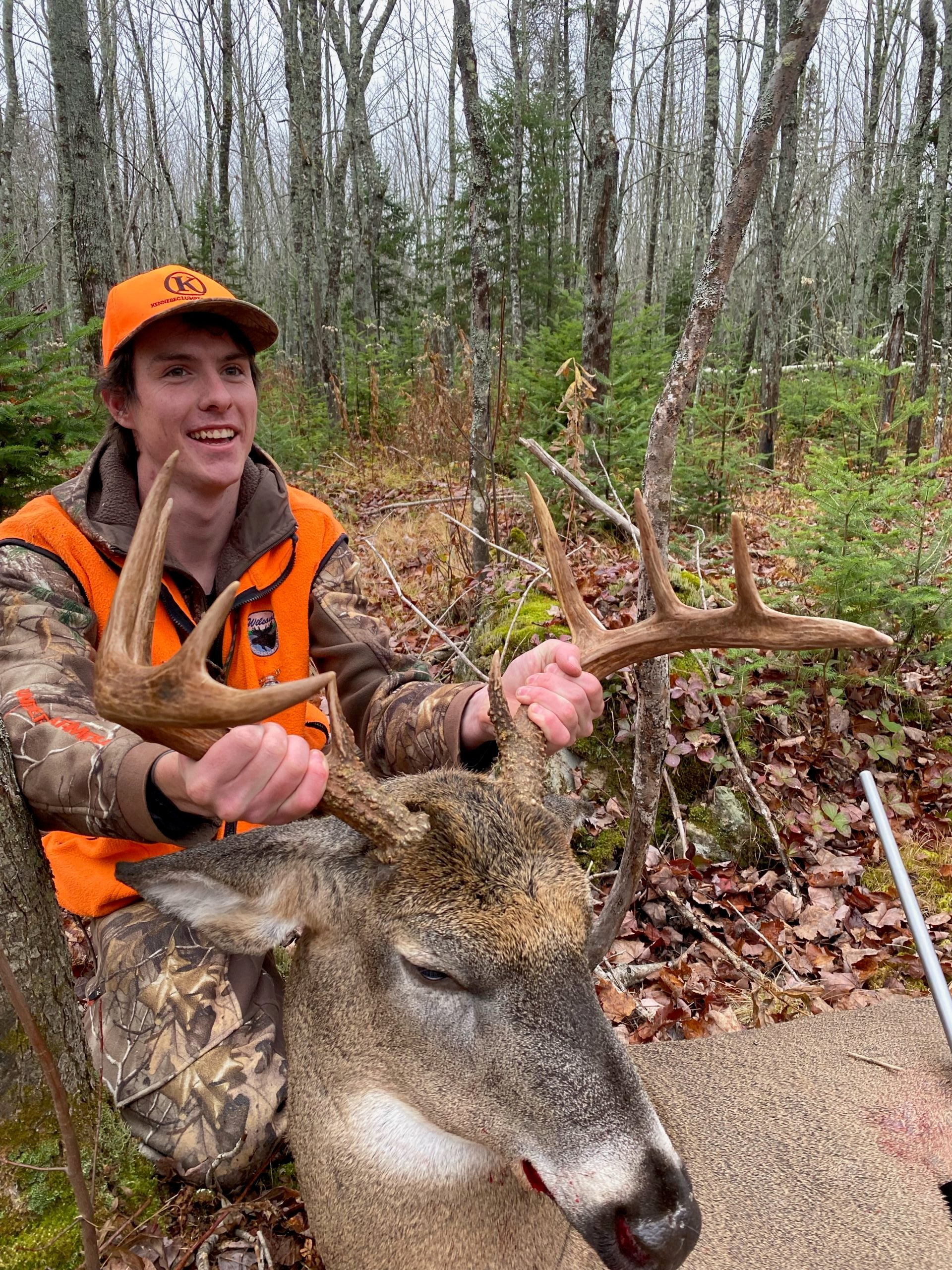 Caleb Snell shot a massive buck in northern Maine.