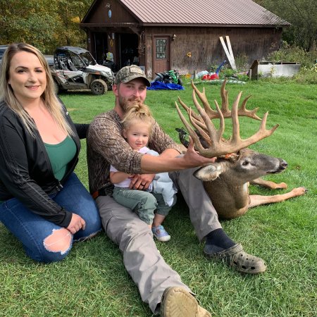 Colt Russell with a nice Adirondack buck.