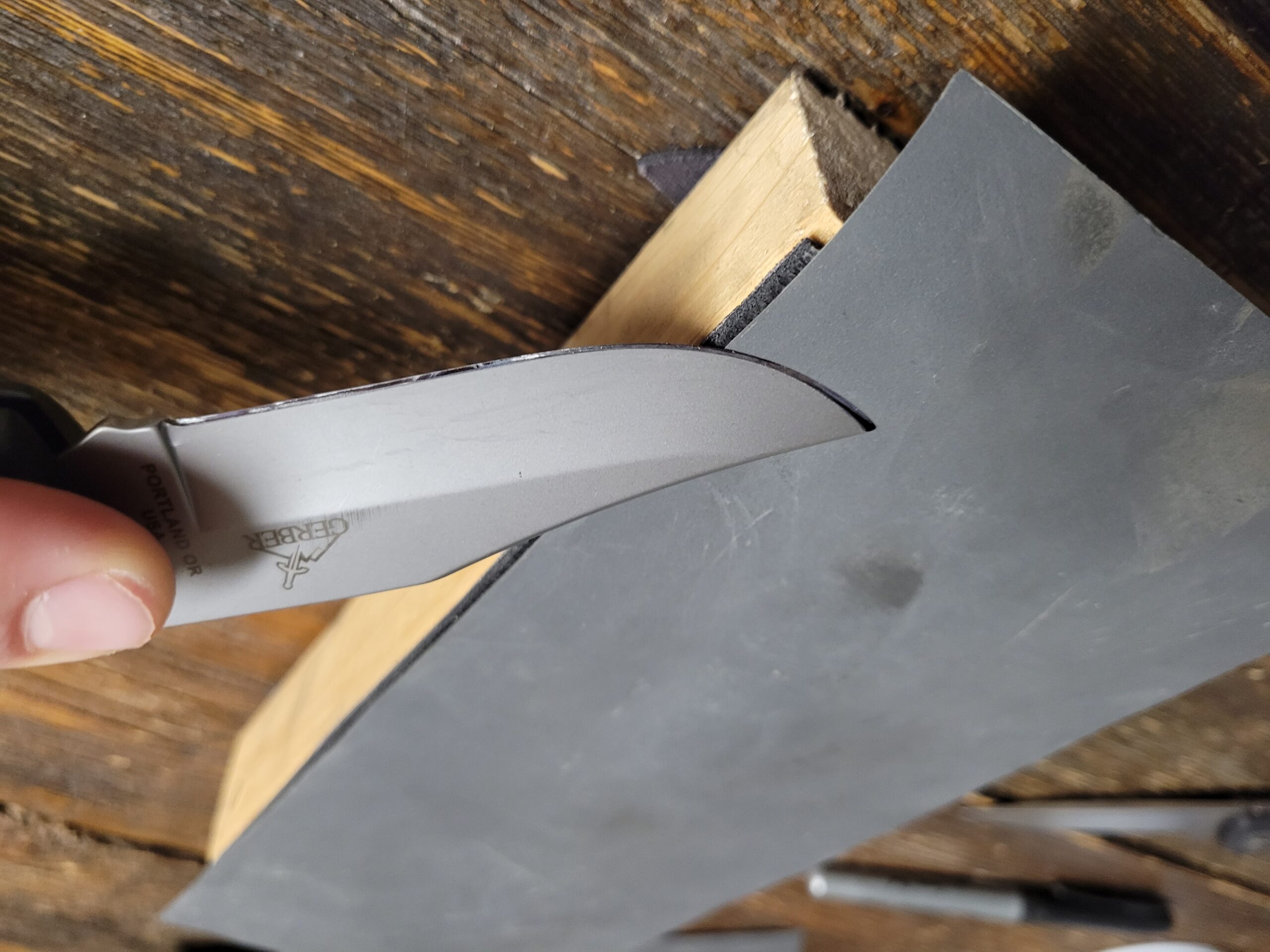 How to Sharpen a Kitchen Knife with a step by step guide.