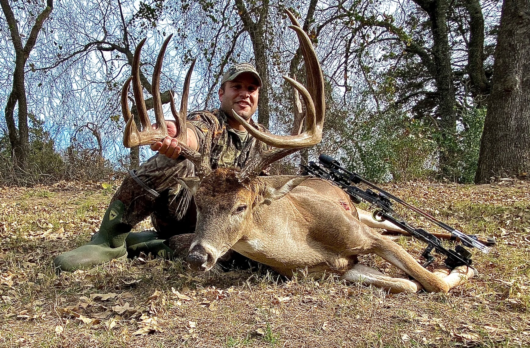 Tarif Alkhatib with Grayson County whitetail buck