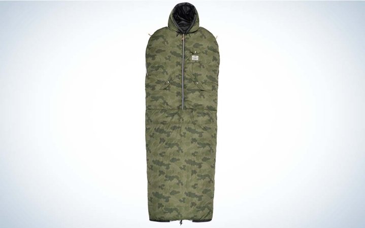  A camo sleeping bag