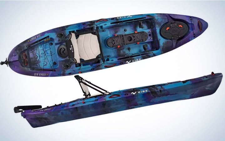  A blue and purple best kayak for under $1,000