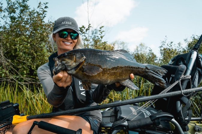 Fischer is one of about 20 anglers that make a living kayak fishing.