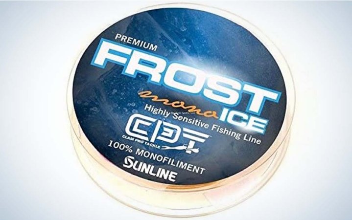  A blue package of best ice fishing line