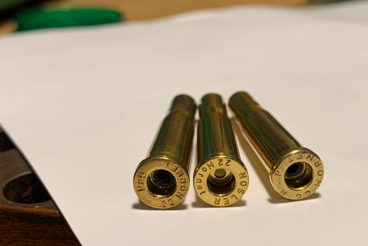 22 hornet cartridge cases