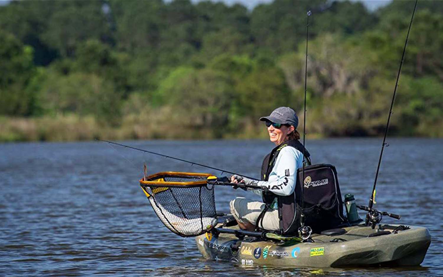 Fishing Net Equipment Saltwater Accessories Folding Kayak Foldable Landing  Long