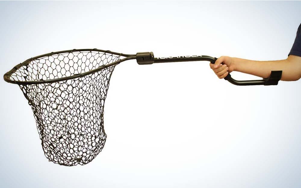 Fish Net Folding Hand Net Fishing Net Silicone Landing Net with