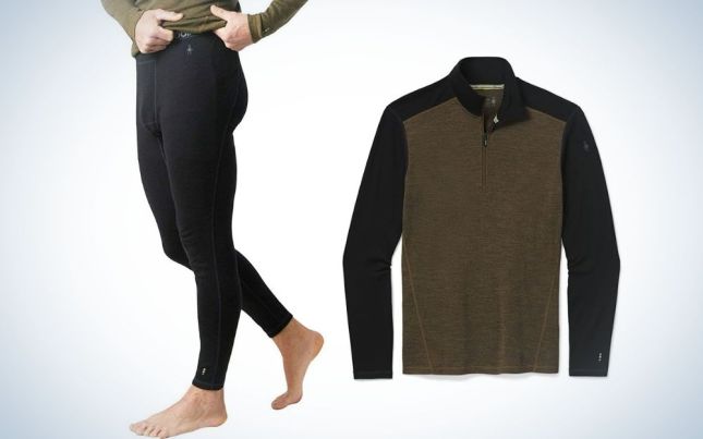 Merino Wool Thermal Base Layers, Underwear, Tops