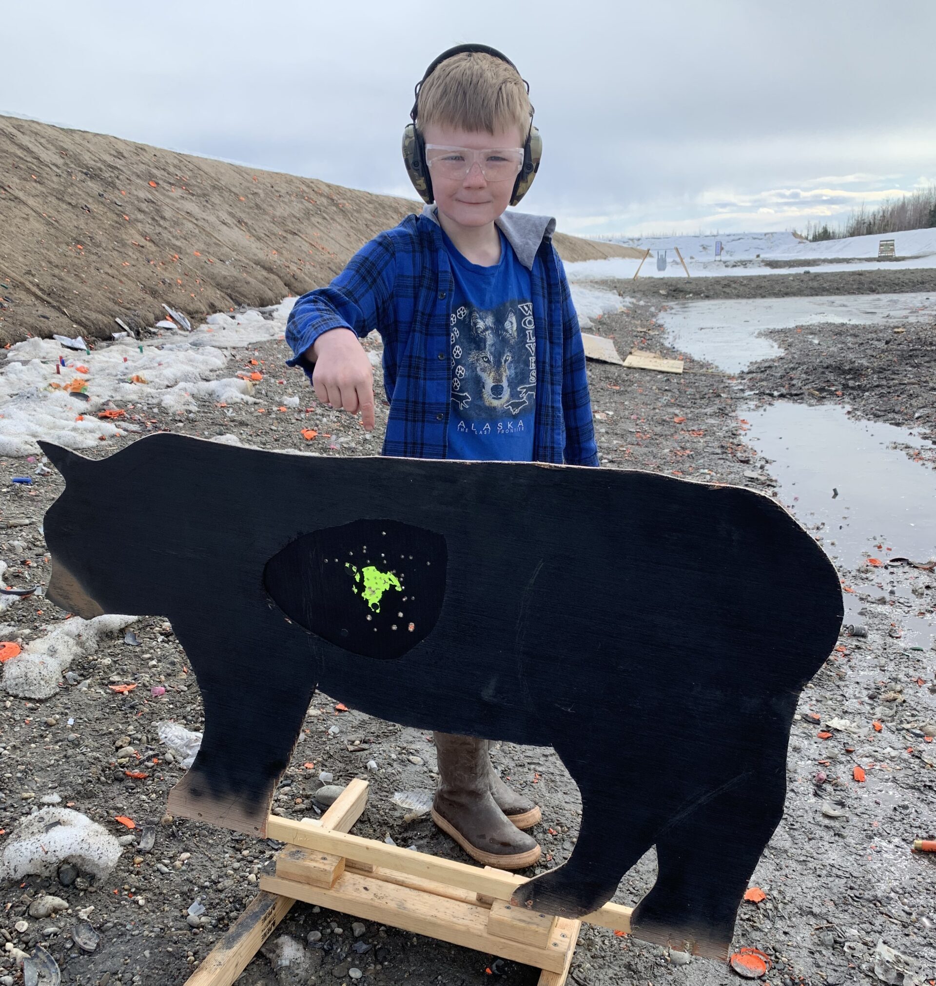 hunter practices for black bears