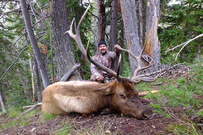 Ben Romans with an Elk