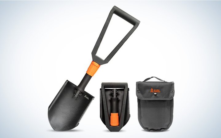  SOL field shovel is a durable and packable steel shovel