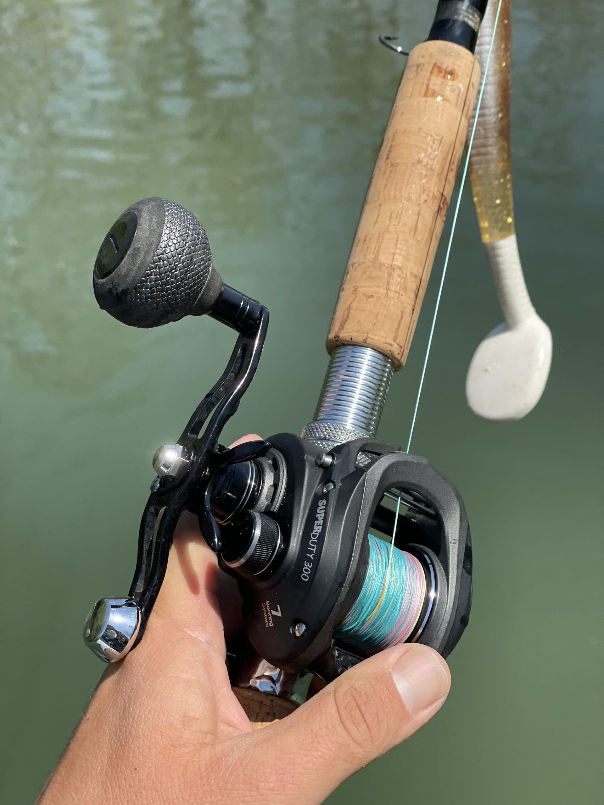 Lightweight Hand Reel for Throw Line Fishing Vintage Design No