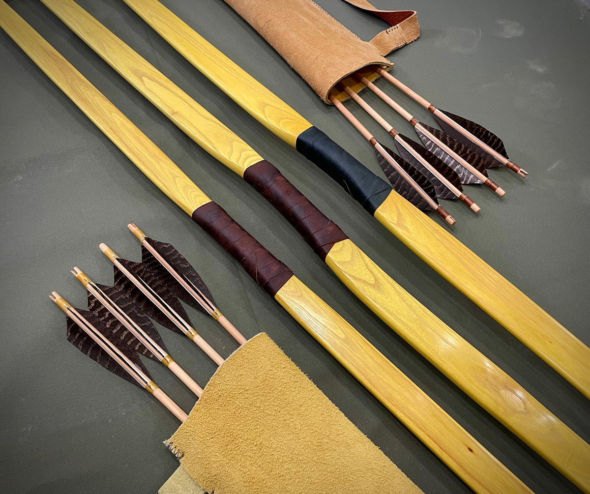 Correy Hawk traditional bows.