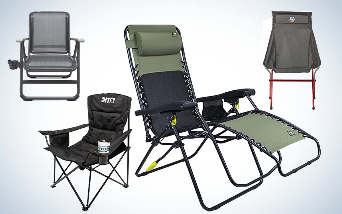 Portable Folding Picnic Chair,Adjustable Height Fishing Chair