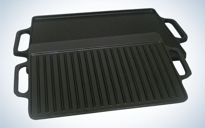  King Kooker 2 Sided Griddle is the best reversible.