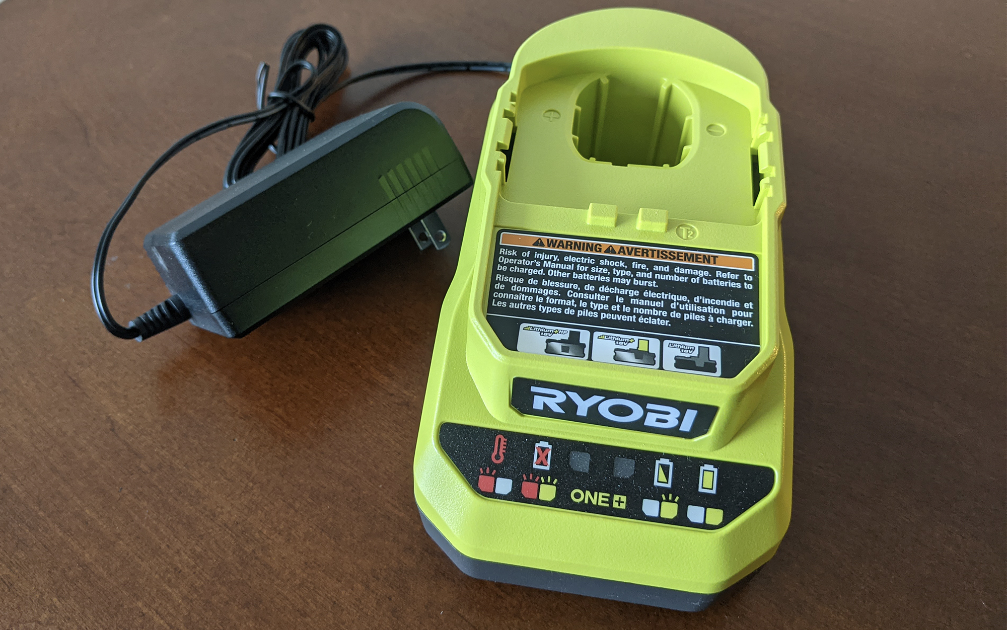 Ryobi camping fan charging dock