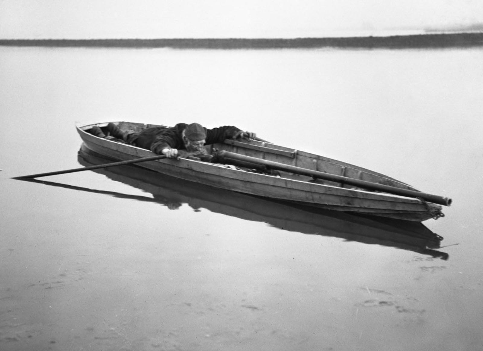 Punt guns were used to kill large rafts of ducks during the market hunting days.