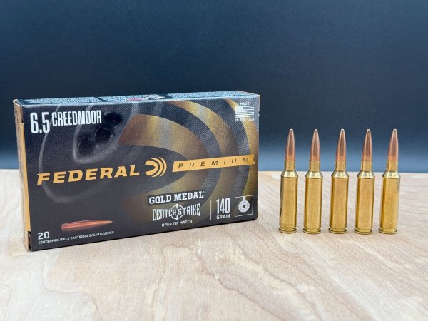  Federal Gold Medal Centerstrike 6.5 creedmoor ammo